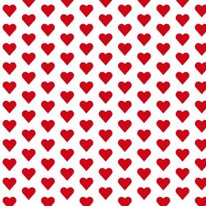 Карточка для букета Сердца