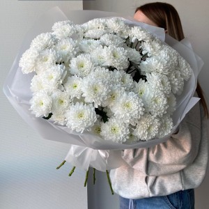                                                                                       Воздушное облако из хризантем               