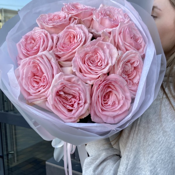                                                                       Пионовидная Роза «Пинк Охара» (11шт)