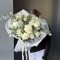                                                                                                                   Ароматный белый букет с розами
