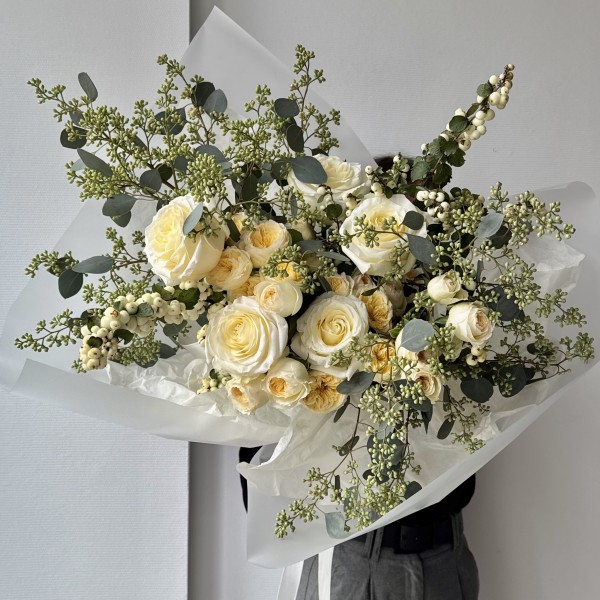                                                                                                                                                                                                                              ВАУ-букет с пионовидными розами 