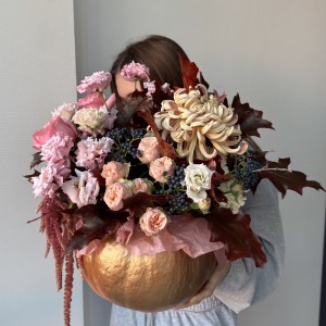   Цветочная тыква "золотая"