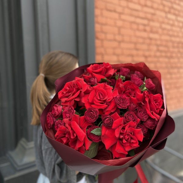    Букет Красный Роза/Куст