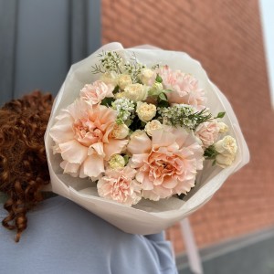 Букет Персиковый Роза