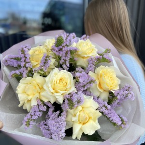        Букет Статица/Роза