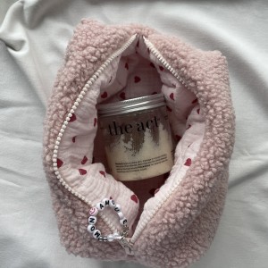 Косметичка плюшевая «Розовая»